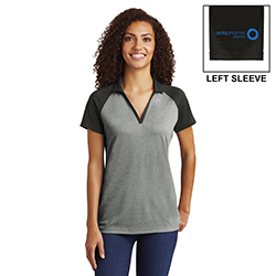 POSICHARGE RAGLAN HEATHER POLO - LADIES